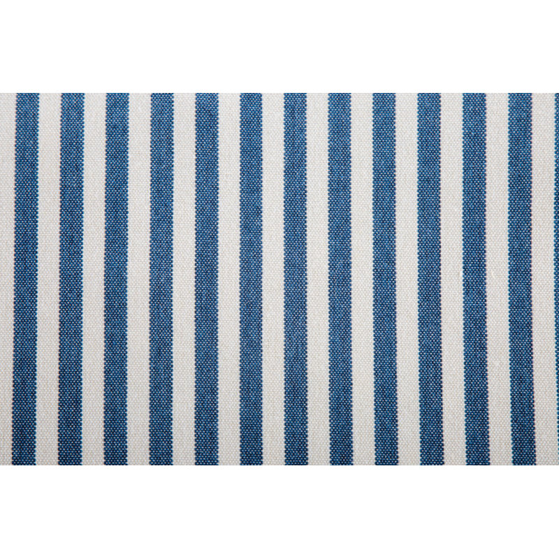 Repose-pieds avec coussin 24 po Cove - Rayures bleu marine, Bleu rayé