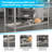 Galvanized Steel Adjustable Add-On Work Table Restaurant Shelf for Work Tables-807348777