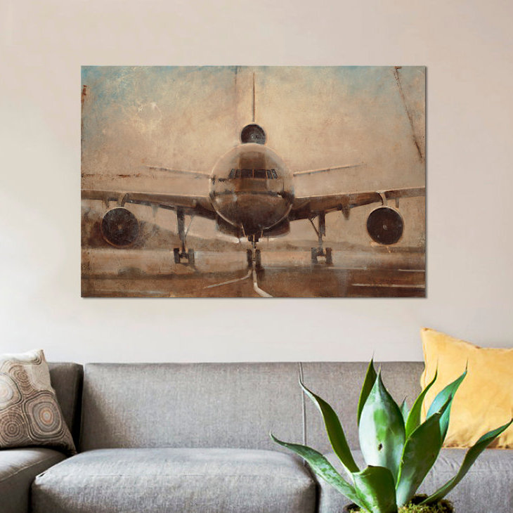 «Tonal Plane» par Joseph Cates, impression sur toile tendue, H 40 po x l 60 po x P 1,5 po, Pas de tapis, Toile tendue