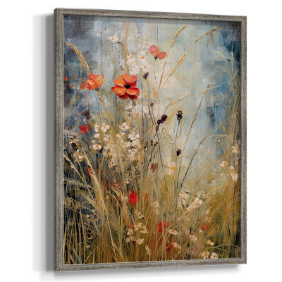 Reproduction encadrée FLORAL Series DCCDXV - bois massif