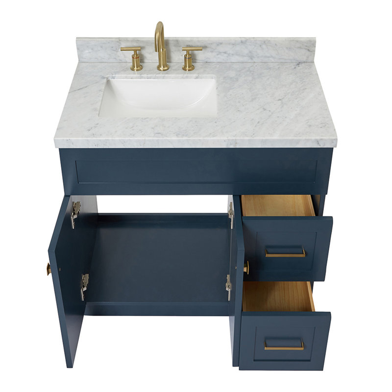Ensemble de meuble-lavabo simple 37 po Hamlet, Bleu minuit