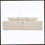 Très grand canapé sans siège à quatre places avec porte-gobelet et poches latérales, canapé-lit rembourré en velours côtelé avec 3 coussins, 2 coussins lombaires. Salon, chambre à coucher, sans assemblage, matériau respirant