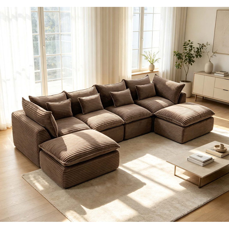 Canapé modulaire Cloud Couch, Khaki Corduroy