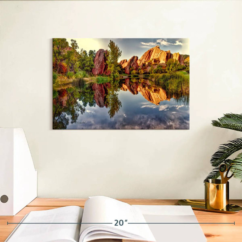 Alvord Red Rocks Reflection, 8" H x 12" W