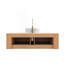 Meuble-lavabo 48 po, 2 tiroirs, bordures courbées et à bords arrondis, lavabo en céramique blanc à motif de pierres, pré-assemblé, couleur grain de bois naturel-994662330-994662277
