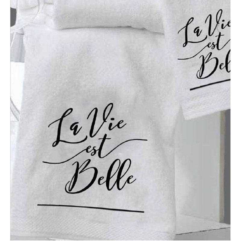 Ensemble 2 pièces de serviettes de bain en coton à 100% fairwood