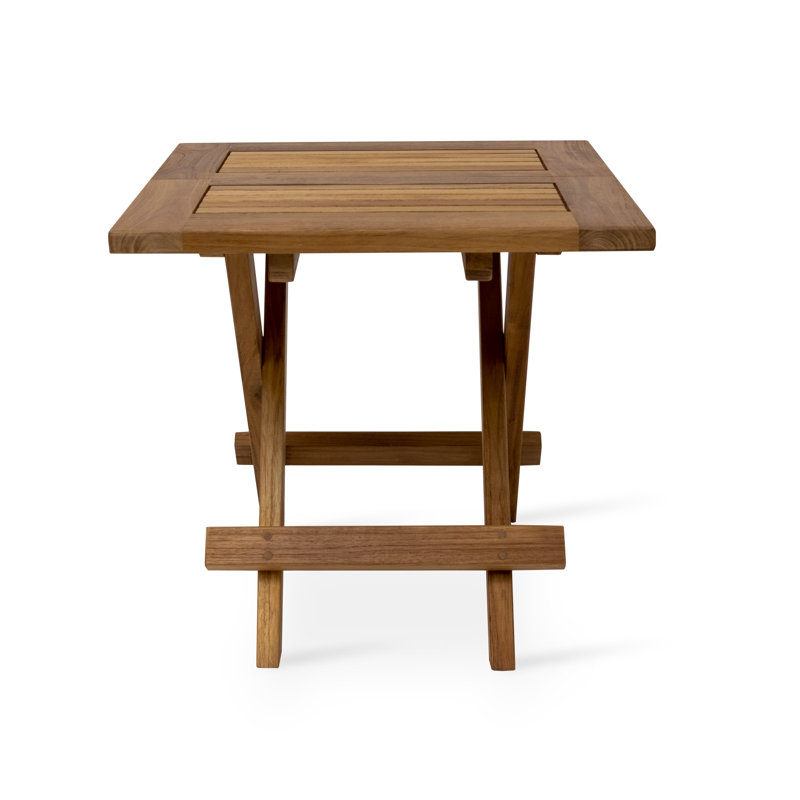 Paramount Teak Folding Square End Table