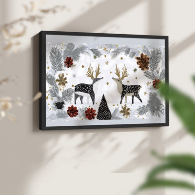 Chirstmas Art-CCLVI -Framed Print - Restickable
