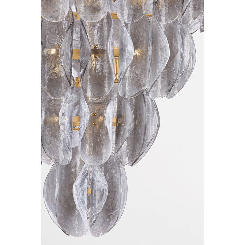 Anatase Chandelier in Vintage Gold Leaf