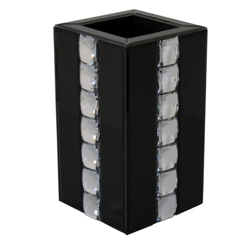 Nala Glass Table Vase, Black