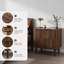 57cm Wide Bedside Table Wood Nightstand 2-drawers