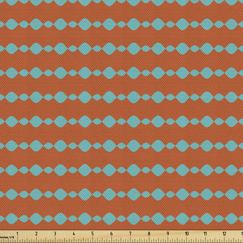 Lela Horizontal Ogee Pattern Funky Colours Fabric