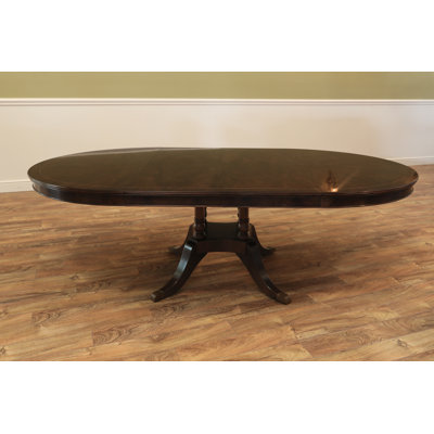 Extendable Mahogany Solid Wood Dining Table