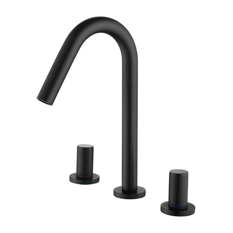 2-handle Bathroom Faucet, Black