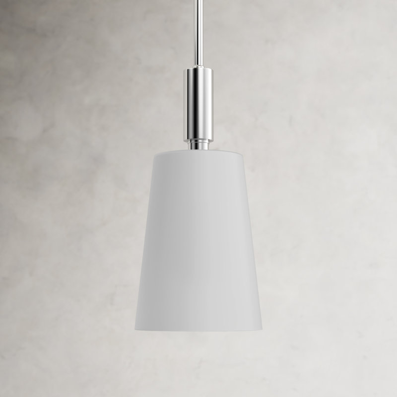 Lismore 1 Light Mini Pendant, Polished Nickel