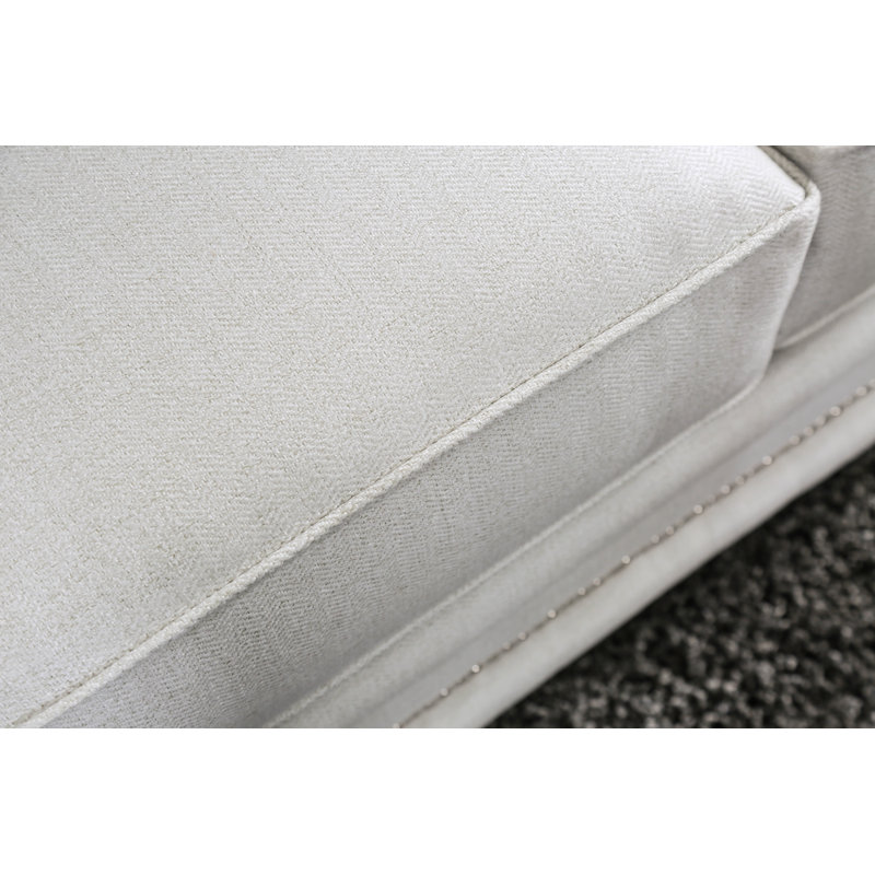 Garcial 90" Chenille Square Arm Sofa