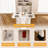 Multifunctional Folding Dining Table With Wall Mounted Sideboard And Storage Cabinet-31578395
