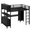 Lit mezzanine en métal avec garde-robe et bureau en L, avec cubes de rangement et tablettes-1856731379