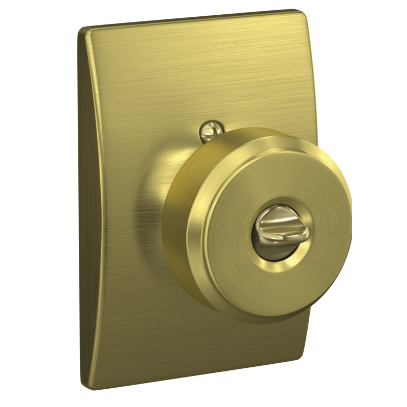 Bowery Keyed (Entry) Door Knob, Satin Brass