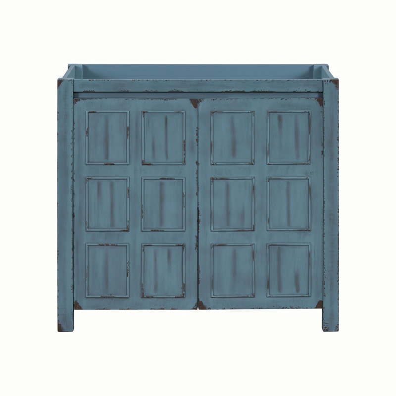 Meuble-lavabo 36 po avec armoire, Bleu