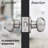 Passage Door Knobs with Round Rosette-43668867