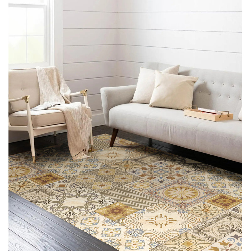 Maple Easy to Clean Vinyl Mat, Runner 3' x 9'