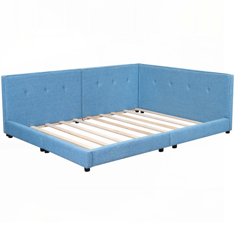 Jerralyn Upholstered Daybed, Blue, Full / Double