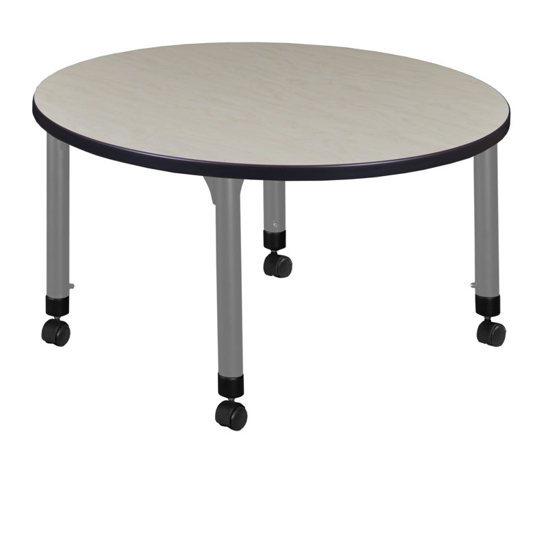 Ensemble de table de salle à manger en L 90 po Kee Mobile, Érable