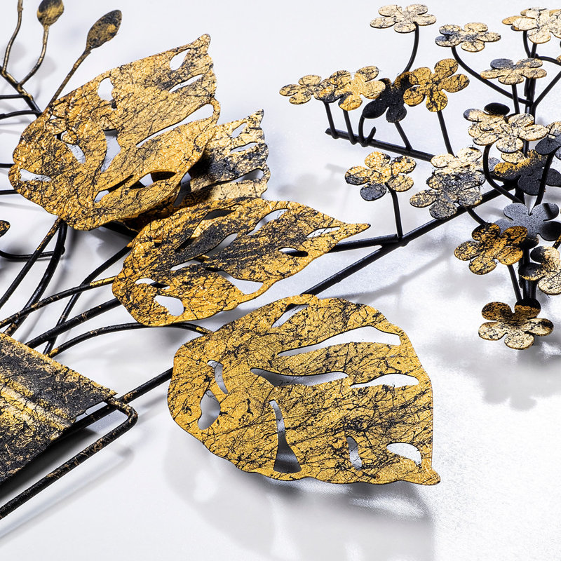 Handmade Decorative Metal Wall Accessory, 18.5 x 21.7 inches | 100% Metal, Thickness: 0.06 inches | Unique Hand-Painted Design, Wall-Mountable | Perfect for Home Decor, Adds Character & Style to Any Space