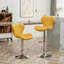 Tabourets de bar pivotants rembourrés réglables, ensemble de 2-1029157007