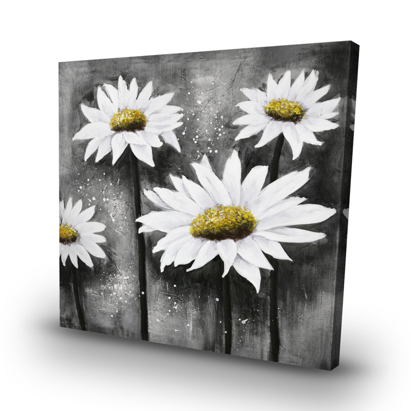 Daisies at sun - 32"x32" art on canvas