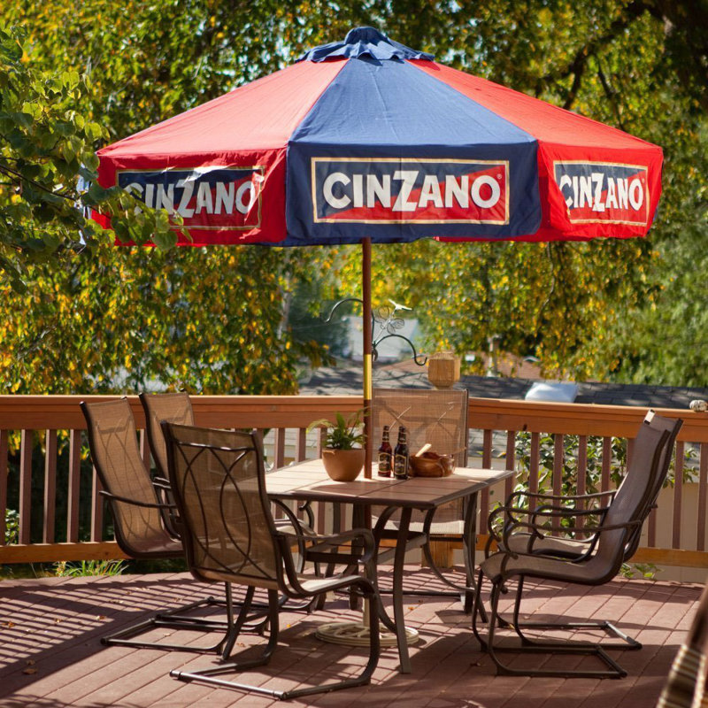 Cinzano 9' Drape Patio Umbrella
