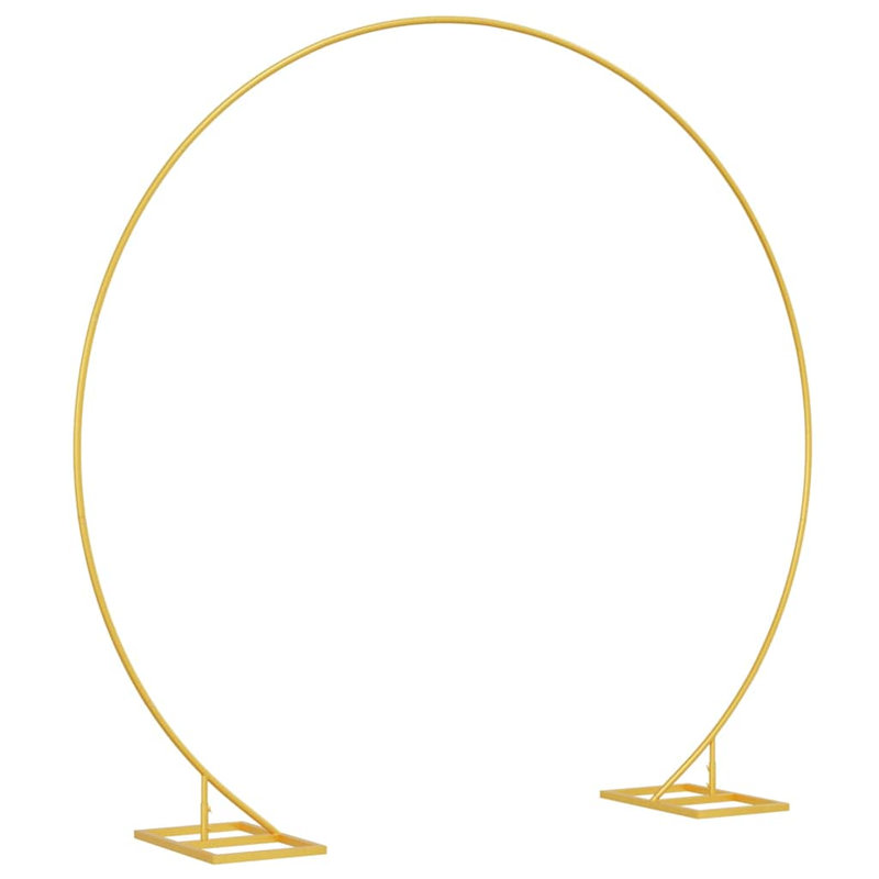 220cm W x 45cm D Steel Arbour in Gold