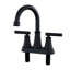 Double Handle Bathroom Sink Faucet with Drainer-380236909