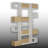 67'' Tall Geometric Bookcase With Multi-Shelves