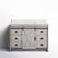 Ensemble de meuble-lavabo simple 48 po avec plateau en pierre reconstituée Jillian-392423098
