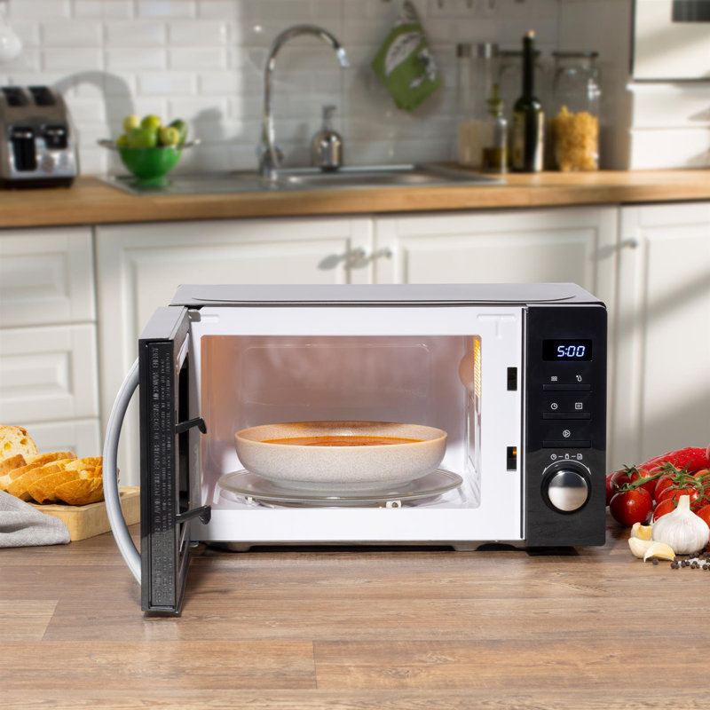 Daewoo 44cm 0.02m³ L 800W - Watt Vent Free Countertop Microwave