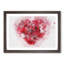 Red Rose Heart in Abstract - Picture Frame Painting Print-55598079-55598078