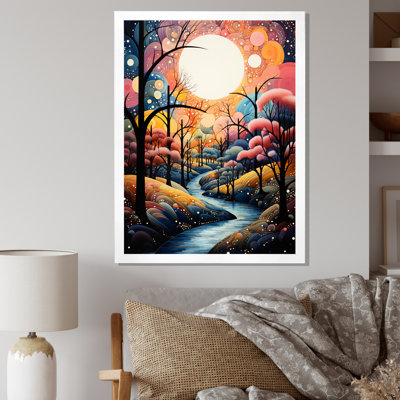 «Lorenn River Whimsical Thorugh Forest Landscape I», reproduction sur toile