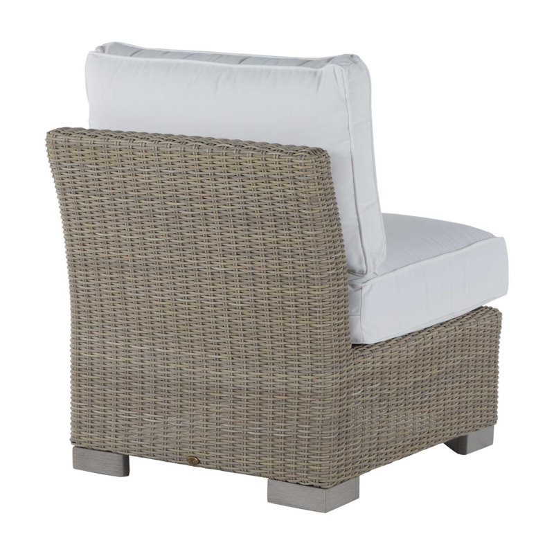 Club Patio Lounge Chair with Cushions, Oyster, Dove Sunbrella® Linen, Welt