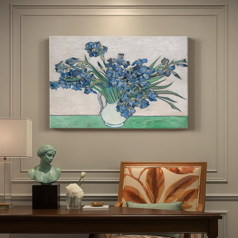 Irises-Vincent van Gogh-Toile tendue avec châssis-1890, 24 po x 36 po