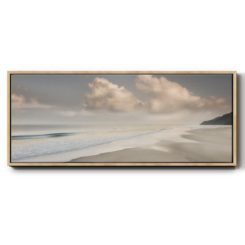 Brighton Shore, reproduction d'art sur toile, H 8 po x l 20 po x P 1,5 po, Naturel