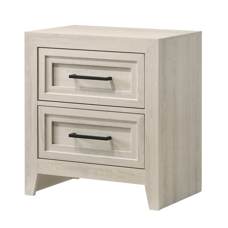 Table de chevet contemporaine à 2 tiroirs 1pc