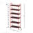 6-tier Rolling Cart, Gap Kitchen Slim Slide Out Storage Tower Rack With Wheels-1036480620