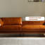 Canapé modulaire orange en similicuir-378921159-378921161