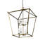 Luminaire suspendu carré 8 lumières