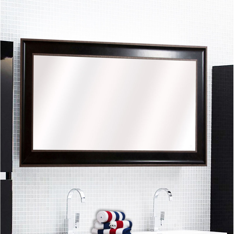 Abdelmalek Wood Flat Wall Mirror, 54.25" H x 33.25" W