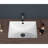 21"X14"  Ceramic Rectangular Undermount Bathroom Sink With Overflow