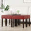 Tabouret de repose-pieds rectangulaire en cuir Nakendra-570125354-582534234