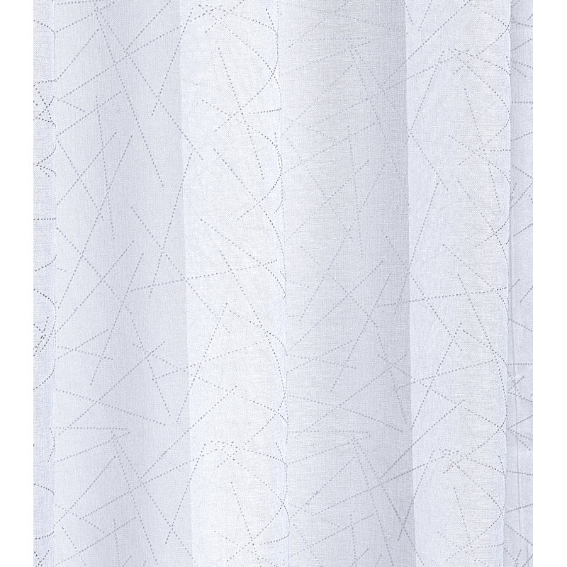 Kellie Sheer Curtain Single Panel, 145 W x 137 D cm, White